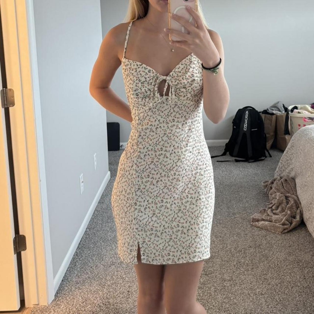 Floral Cream Dress